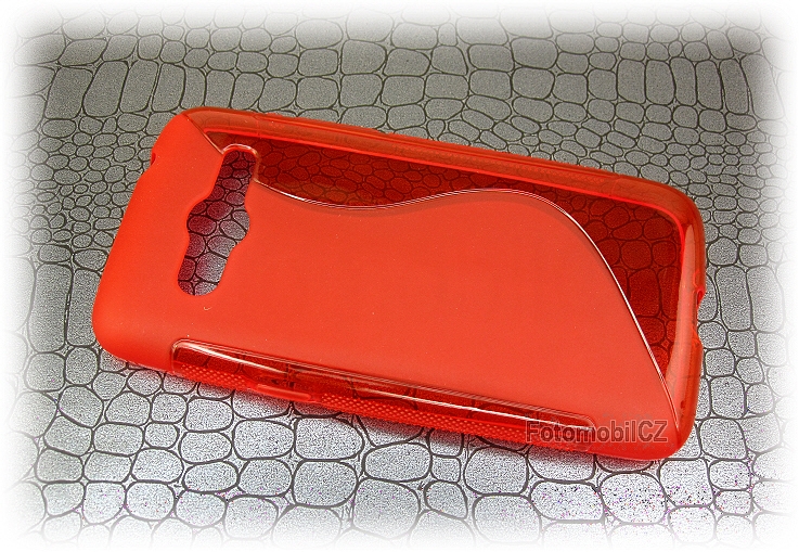 Silikonové pouzdro červené + fólie Samsung G386 Galaxy Core LTE