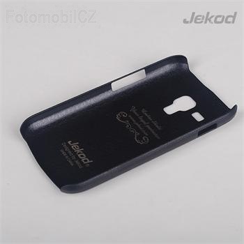 JEKOD Shield Kožený Zadní Kryt Black pro Samsung i8190 Galaxy S3 mini