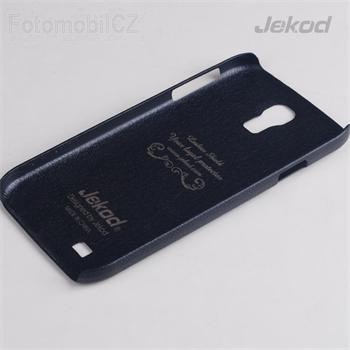 JEKOD Shield Kožený Zadní Kryt Black pro Samsung i9505 Galaxy S4