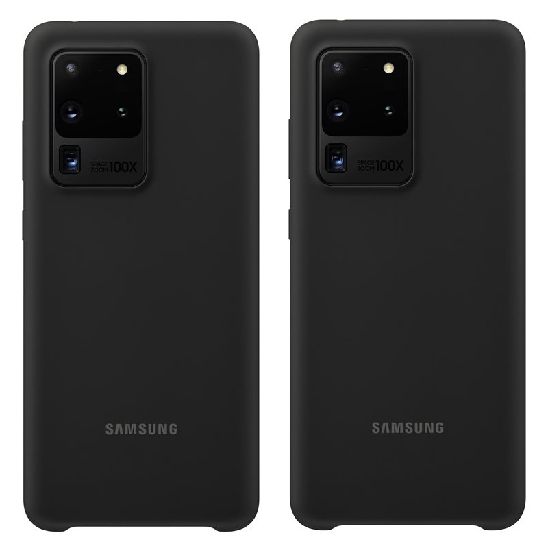 2 kusy EF-PG988TBE Samsung Silikonový Kryt pro Galaxy S20 Ultra Black