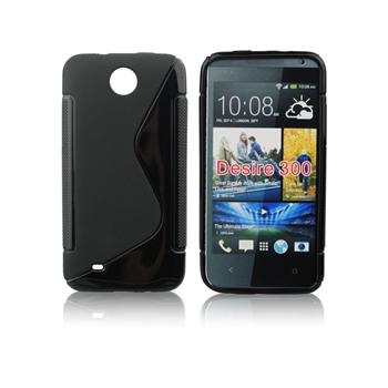 ForCell silkonové pouzdro kryt Lux S Black pro HTC Desire 300