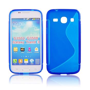 ForCell silkonové pouzdro kryt Lux S Blue pro Samsung G350 Galaxy Core Plus
