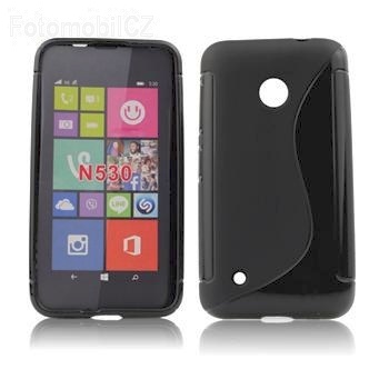 ForCell silkonové pouzdro kryt Lux S Black pro Nokia Lumia 530