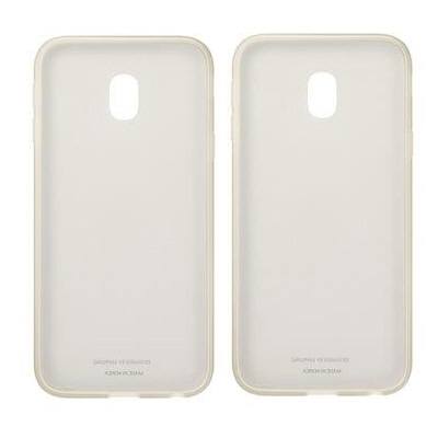 EF-AJ330TFE Samsung Jelly Cover GOLD zlatá barva pro Galaxy J3 2017 (EU Blister) - 2 kusy