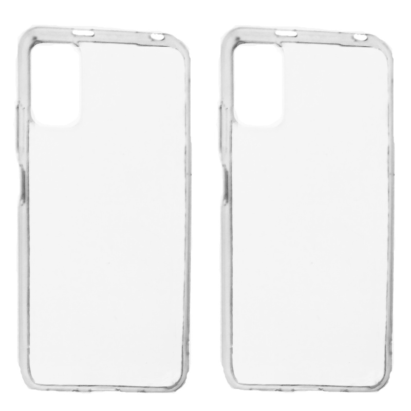 2 kusy silikonové pouzdro Slim 1mm pro Xiaomi Redmi Note 10 5G, transparentní