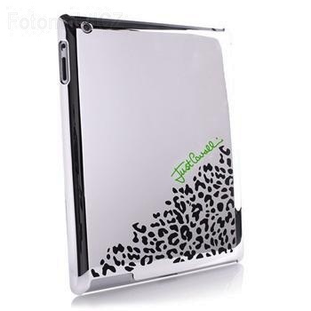 Puro Just Cavalli zadní kryt Iridescent pro Apple iPad 2, iPad 3, iPad 4, stříbrná