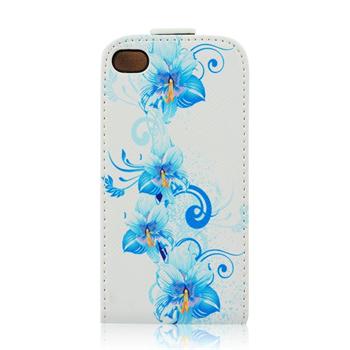 ForCell Slim Flip Pouzdro Blue vzor1 pro Samsung i9505 Galaxy S4