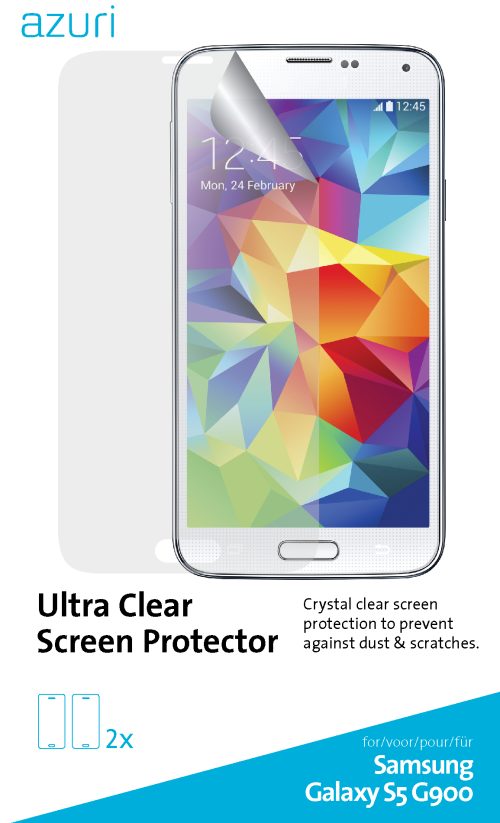 2 kusy ochranné fólie na displej Azuri duo screen protector Samsung G900 Galaxy S5 / S5 Neo