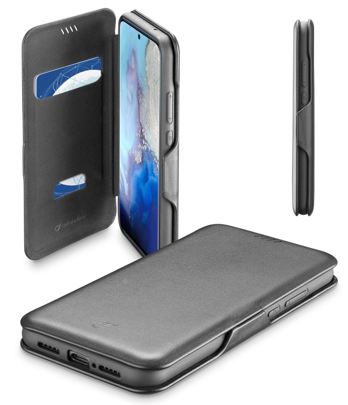 Pouzdro typu kniha Cellularline Book Clutch pro Samsung Galaxy S20, černé