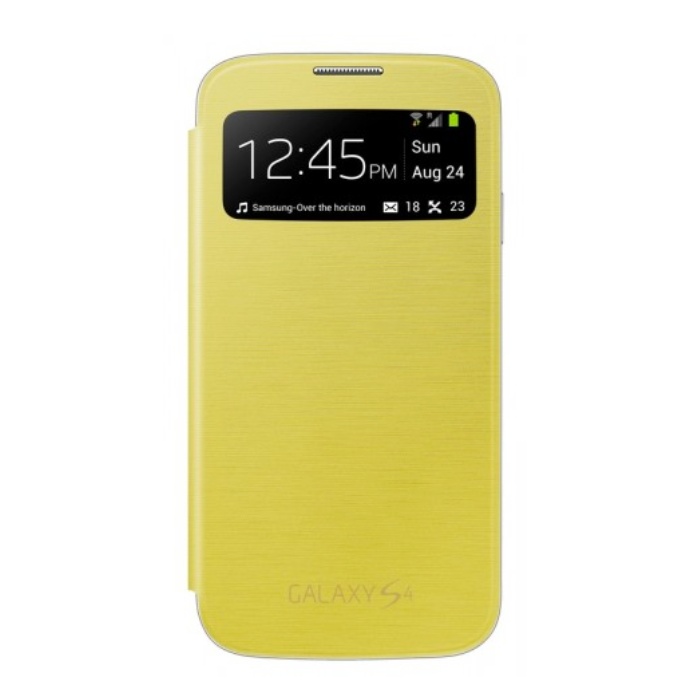 EF-CI950BYE Samsung Flip Pouzdro S-View pro i9505 Galaxy S4 Yellow (EU Blister)