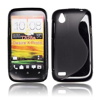 ForCell silkonové pouzdro kryt Lux S Black pro HTC Desire X