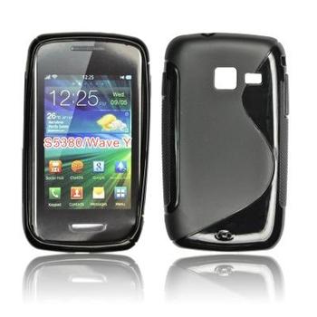 ForCell silkonové pouzdro kryt Lux S Black pro Samsung S5380