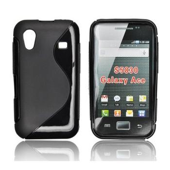 ForCell silkonové pouzdro kryt Lux S Black pro Samsung S5830