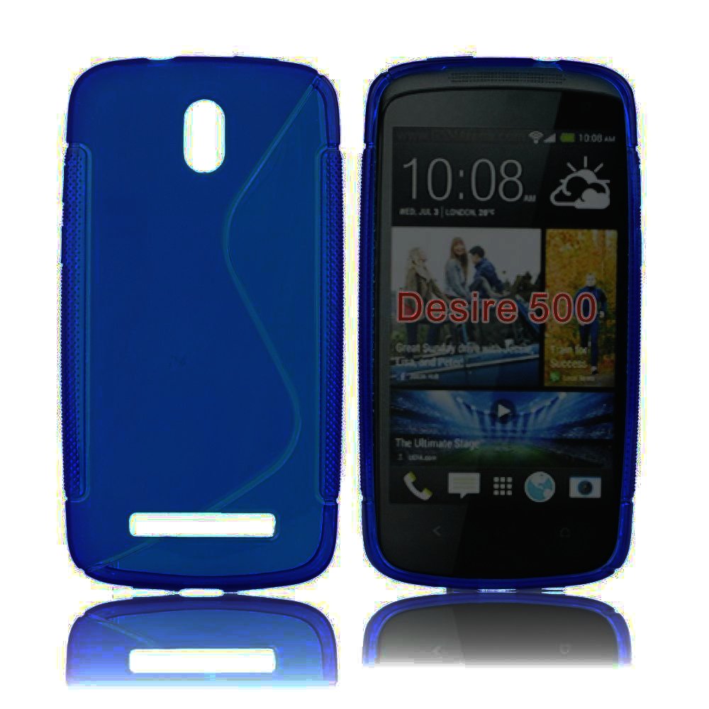 ForCell silkonové pouzdro kryt Lux S Blue pro HTC Desire 500
