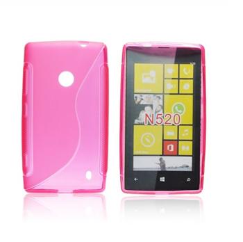 ForCell silkonové pouzdro kryt Lux S Pink pro Nokia Lumia 520