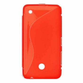 ForCell silkonové pouzdro kryt Lux S Red pro Nokia Lumia 630