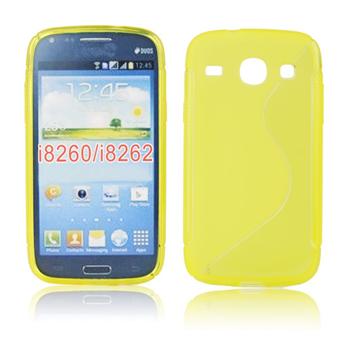 ForCell silkonové pouzdro kryt Lux S Yellow pro Samsung i8262 Galaxy Core Duos