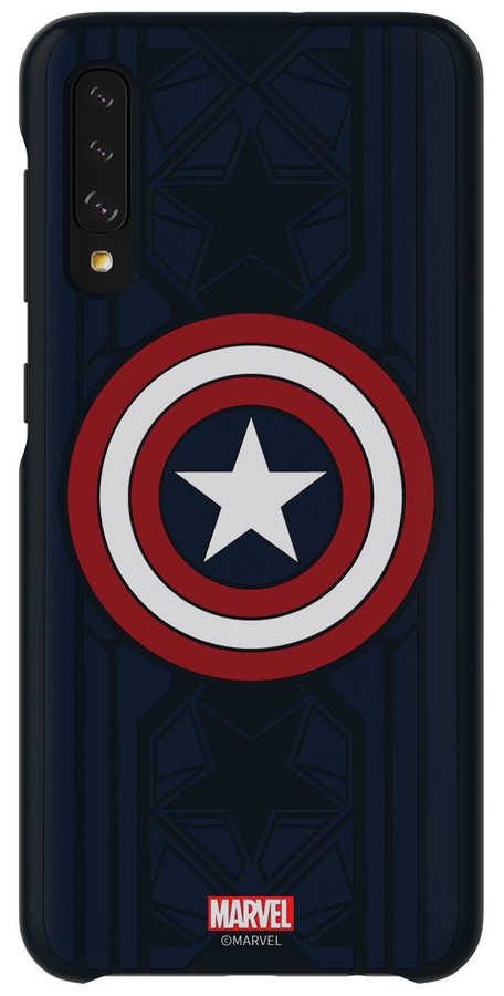 Smart kryt GP-FGA505HIBLW Galaxy Friends x MARVEL Captain America Samsung Galaxy A50 + sklo na displej