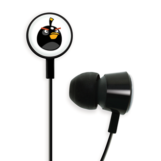 Gear4 stereofonní sluchátka Angry Birds Tweeters, černá