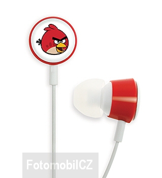 Gear4 stereofonní sluchátka Angry Birds Tweeters, červená