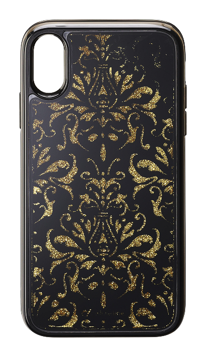 Silikonové pouzdro Cellularline Stardust pro iPhone XR, motiv Damašek