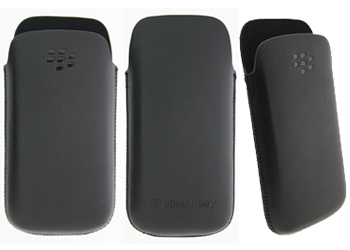 HDW-29556-001 BlackBerry Kožené Pouzdro Black (Bulk) pro 9100, 9105 Pearl