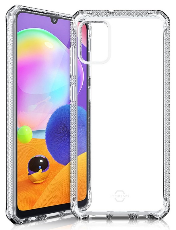 Odolné silikonové pouzdro ITSKINS Spectrum gel 2m Drop pro Galaxy A31, Clear