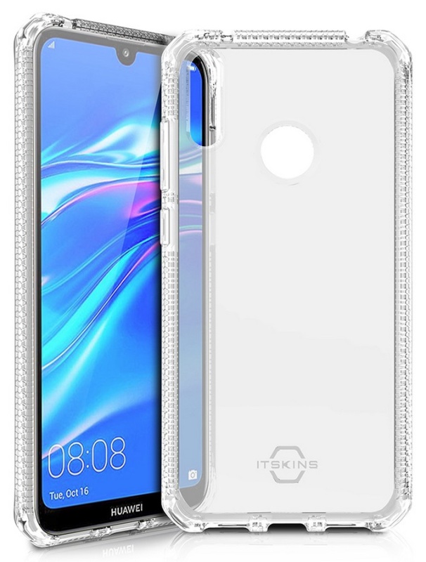 Odolné silikonové pouzdro ITSKINS Spectrum gel 2m Drop pro Huawei Y7 2019, Clear