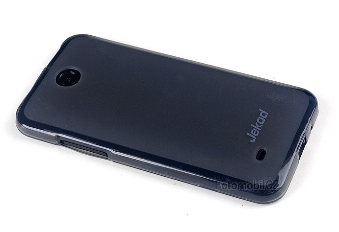 Silikonové pouzdro kryt JEKOD TPU + fólie Black pro HTC Desire 300