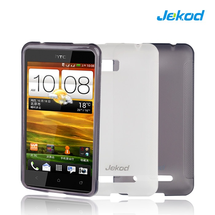 Silikonové pouzdro kryt JEKOD TPU + fólie Black pro HTC ONE SU