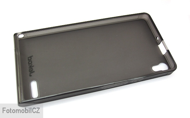 Silikonové pouzdro kryt JEKOD TPU + fólie Black pro Huawei Ascend P6