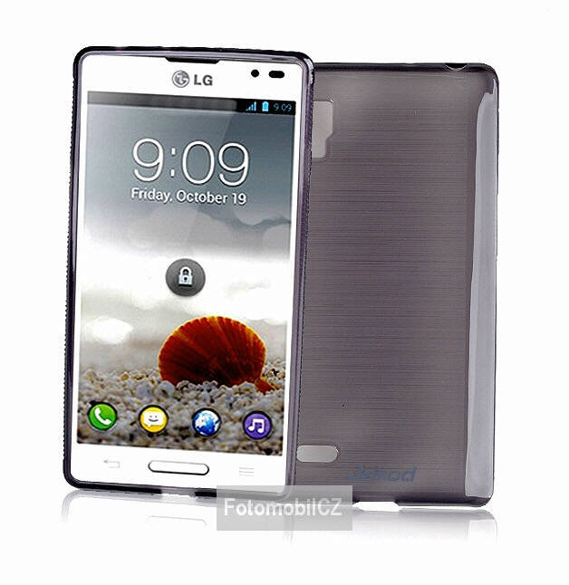 Silikonové pouzdro kryt JEKOD TPU + fólie Black pro LG P760 L9