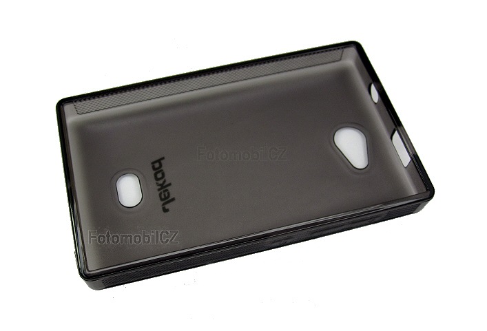 Silikonové pouzdro kryt JEKOD TPU + fólie Black pro Nokia Asha 503