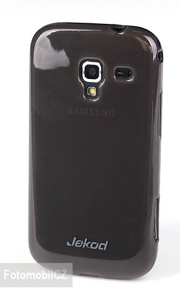 Silikonové pouzdro kryt JEKOD TPU + fólie Black pro Samsung i8160