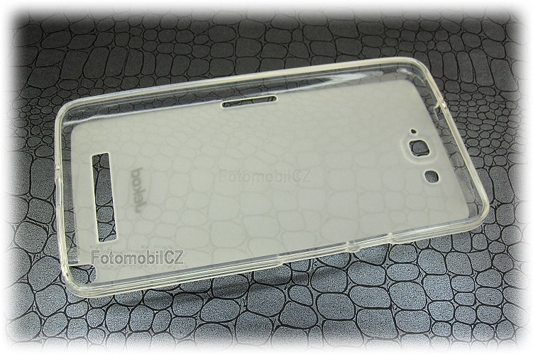 Silikonové pouzdro kryt JEKOD TPU + fólie White pro Alcatel 8020D One Touch Hero