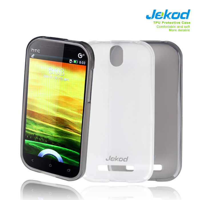 Silikonové pouzdro kryt JEKOD TPU + fólie White pro HTC ONE SV