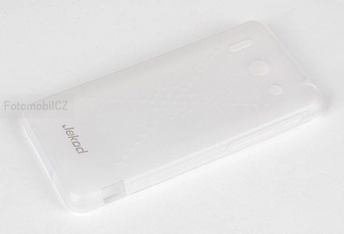 Silikonové pouzdro kryt JEKOD TPU + fólie White pro Huawei Ascend G510