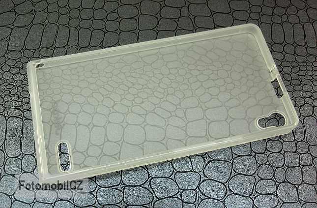Silikonové pouzdro kryt JEKOD TPU + fólie White pro Huawei Ascend P6