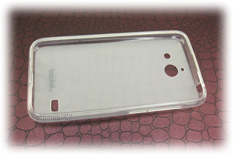 Silikonové pouzdro kryt JEKOD TPU + fólie White pro Huawei Ascend Y550