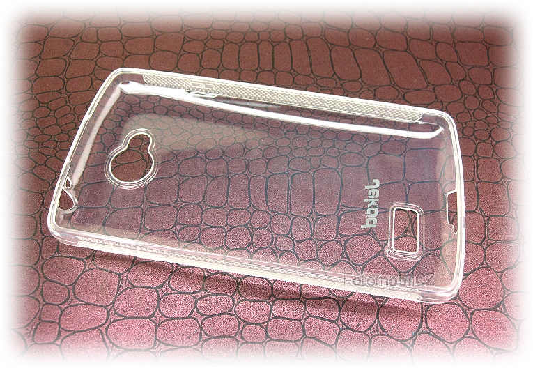 Silikonové pouzdro kryt JEKOD TPU + fólie White pro LG D390n F60