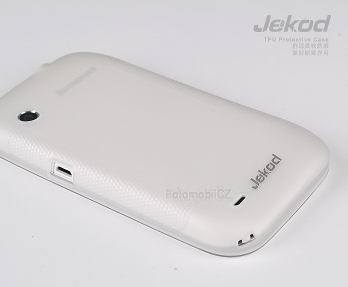 Silikonové pouzdro kryt JEKOD TPU + fólie White pro Lenovo S680