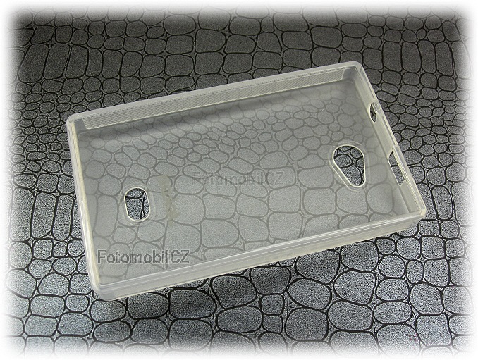 Silikonové pouzdro kryt JEKOD TPU + fólie White pro Nokia Asha 503