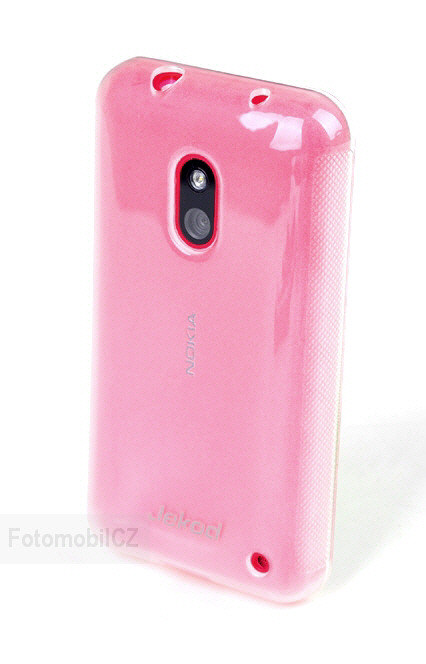Silikonové pouzdro kryt JEKOD TPU + fólie White pro Nokia Lumia 620