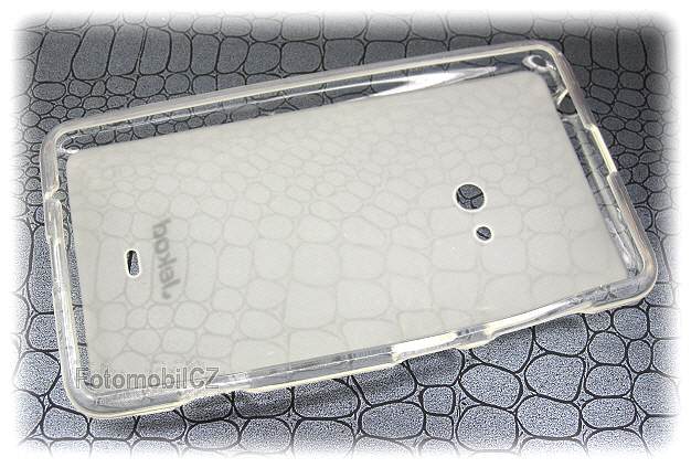 Silikonové pouzdro kryt JEKOD TPU + fólie White pro Nokia Lumia 625