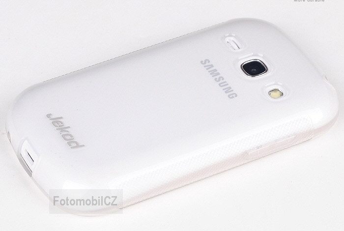 Silikonové pouzdro kryt JEKOD TPU + fólie White pro Samsung S6810 Galaxy Fame