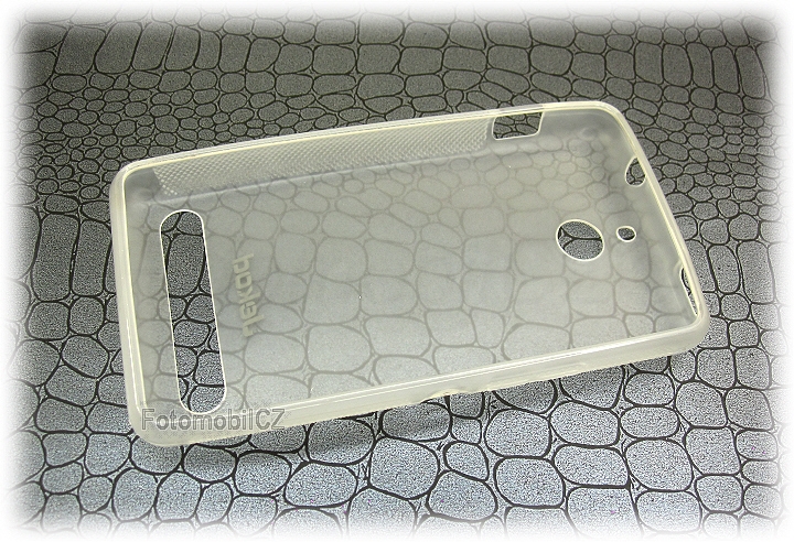 Silikonové pouzdro kryt JEKOD TPU + fólie White pro Sony D2005 Xperia E1