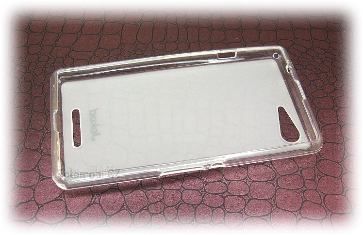 Silikonové pouzdro kryt JEKOD TPU + fólie White pro Sony D5803 Xperia E3