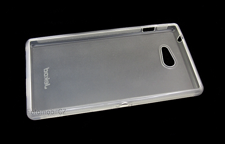 Silikonové pouzdro kryt JEKOD TPU + fólie White pro Sony D2303 Xperia M2