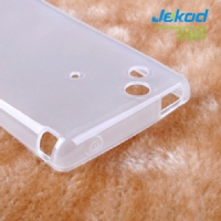 Silikonové pouzdro kryt JEKOD TPU + fólie White pro SonyEricsson Arc