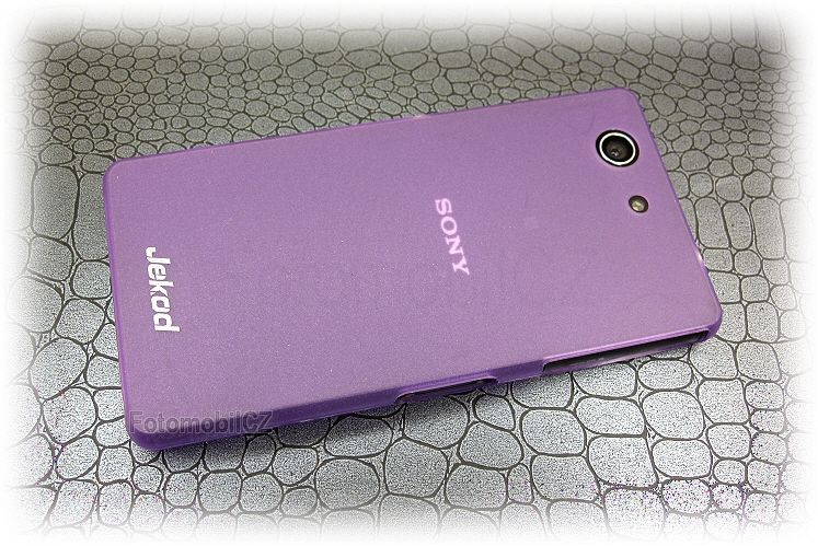 Pouzdro JEKOD PP ultratenký 0,3 mm kryt Purple pro Sony D5803 Xperia Z3 compact